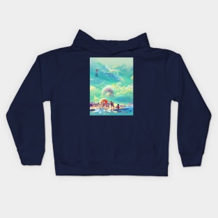 Coney Beach Island Dream Kids Hoodie